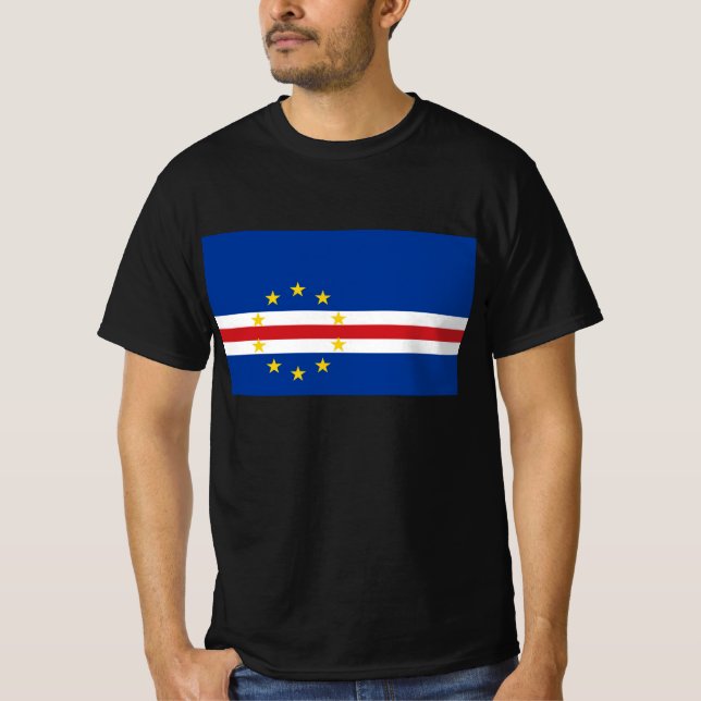Camiseta Bandera de Cabo Verde - Cabo Verde (Anverso)