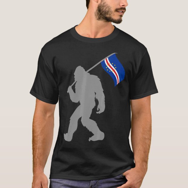 Camiseta Bandera De Cabo Verde O Cabo Verde (Anverso)