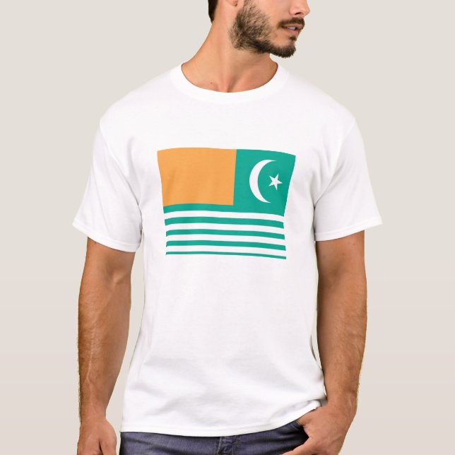 Camiseta Bandera de Cachemira Azad (Anverso)