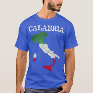Camiseta Bandera de Calabria Italia Escudo Italia Vintage D