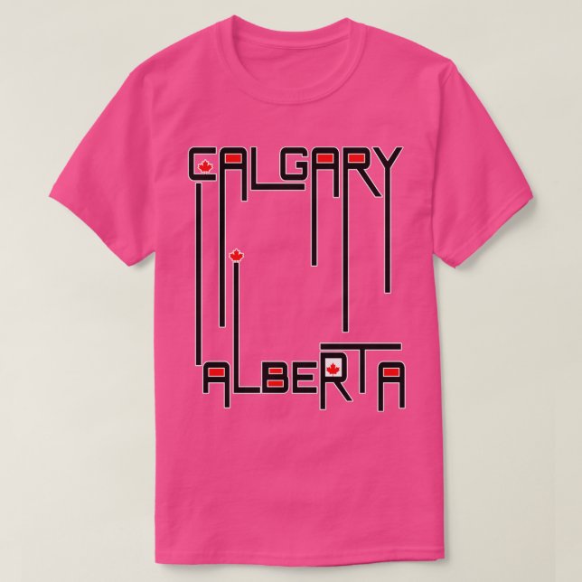Camiseta Bandera de Calgary Alberta Canadá (Diseño del anverso)