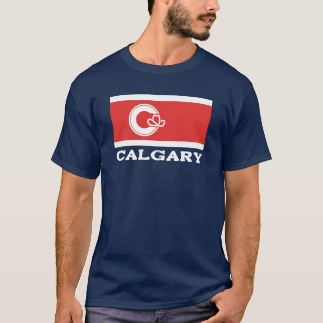 Camiseta Bandera de Calgary, CANADÁ (Anverso)
