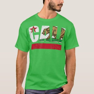 Camiseta Bandera de Cali de la República de California Homb