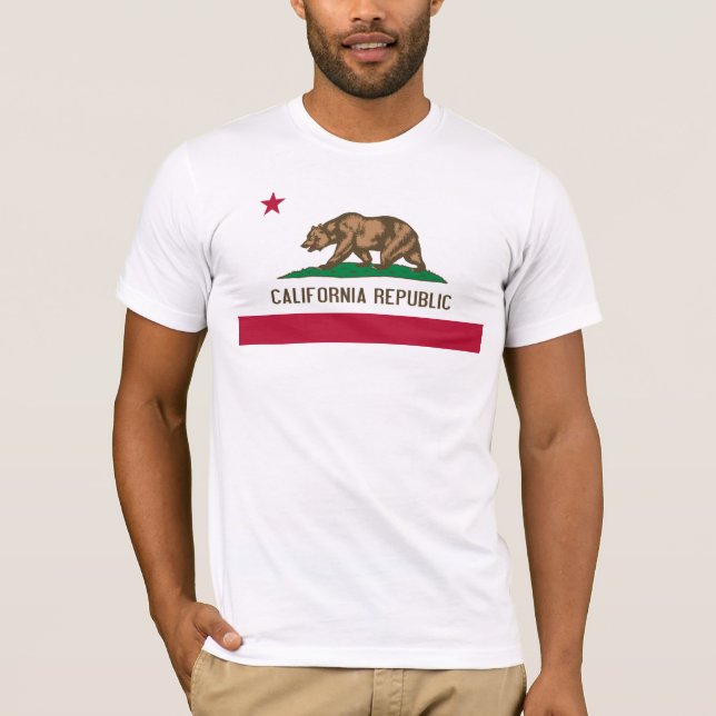 Camiseta Bandera de California (Anverso)
