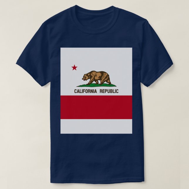 Camiseta Bandera de California (Diseño del anverso)