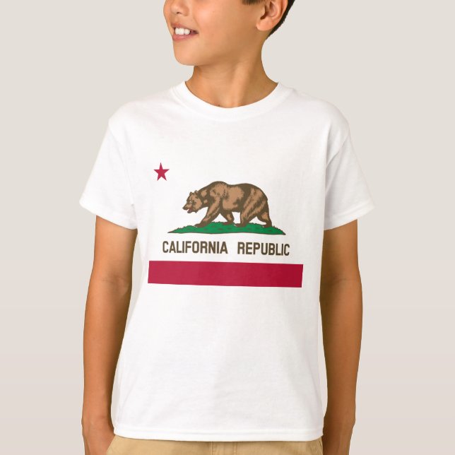 Camiseta Bandera de California (Anverso)