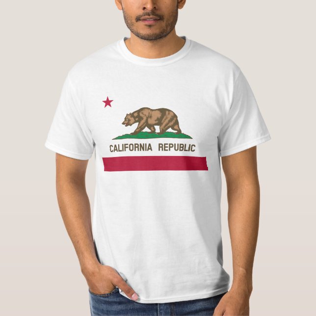 Camiseta Bandera de California (Anverso)