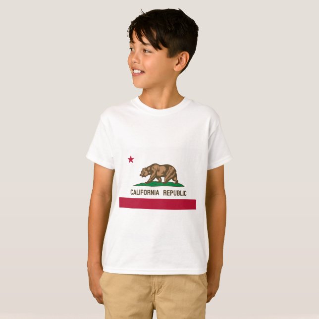 CAMISETA BANDERA DE CALIFORNIA (Anverso completo)