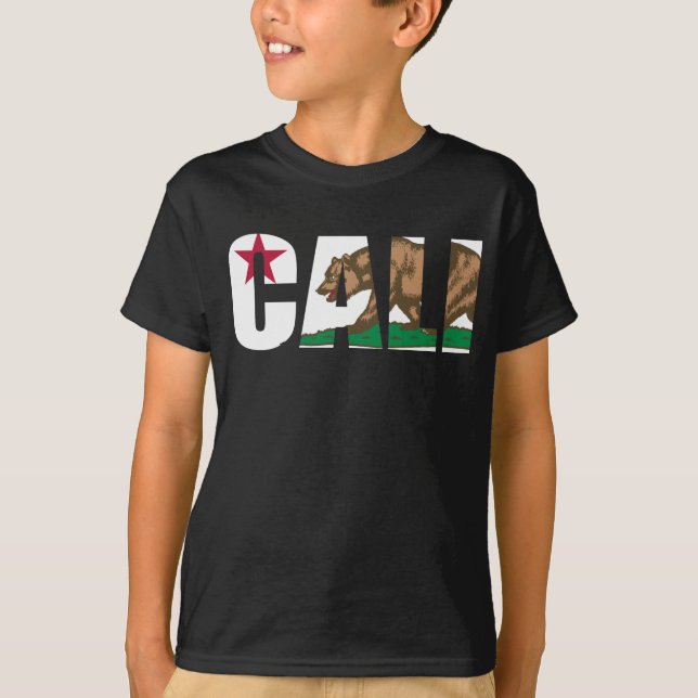 Camiseta Bandera de California Cali (Anverso)