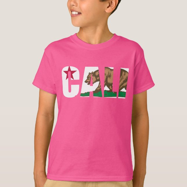 Camiseta Bandera de California Cali (Anverso)