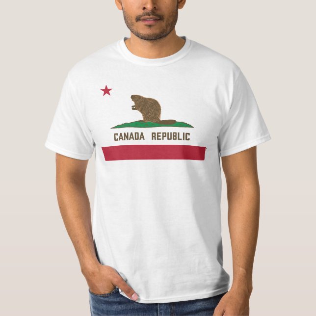 Camiseta Bandera de California en Canadá (Anverso)