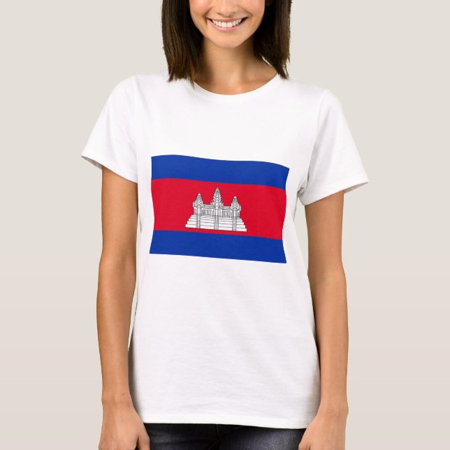 Camiseta Bandera de Camboya (Anverso)