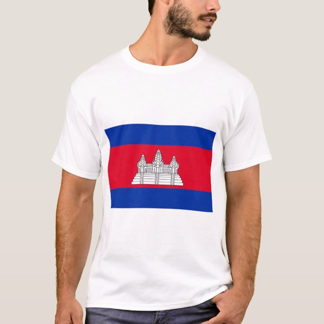 Camiseta Bandera de Camboya (Anverso)
