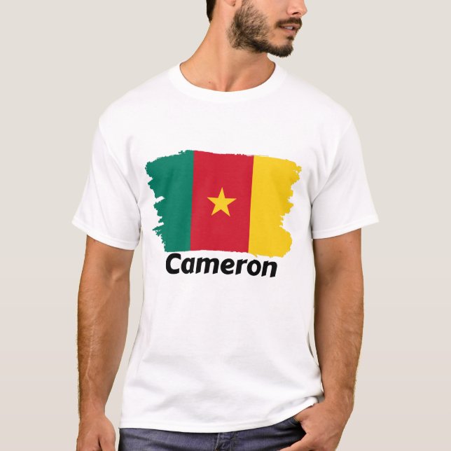 Camiseta Bandera de Cameron (Anverso)