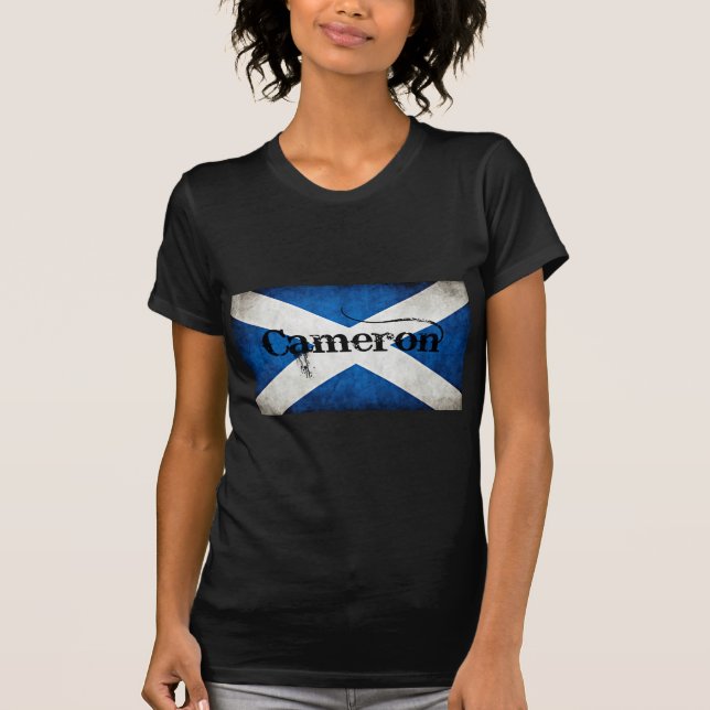 Camiseta bandera de cameron grunge (Anverso)