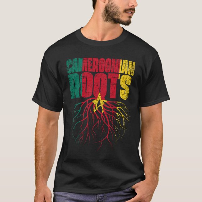 Camiseta Bandera de Camerún como patrimonio de Camerún (Anverso)