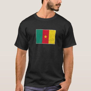 Camiseta Bandera de Camerún con una vieja compañía nacional