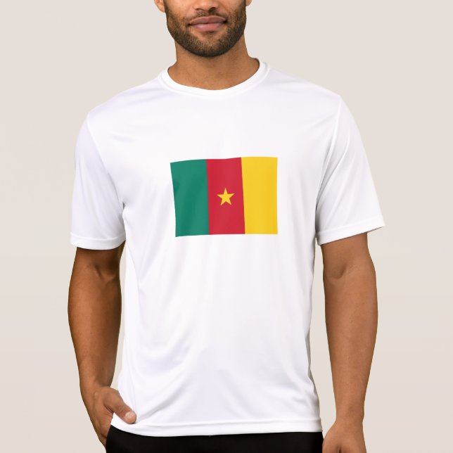 Camiseta Bandera de Camerún Patriótico (Anverso)