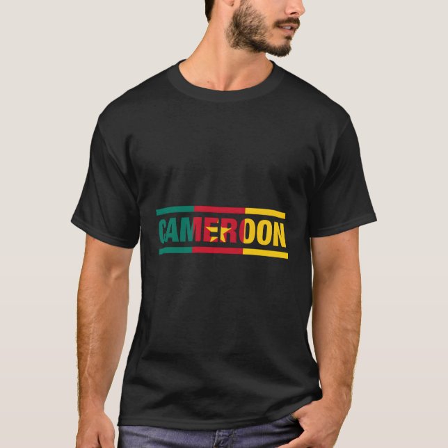 Camiseta Bandera De Camerún Que Dice Que Está En Mi Adn Cam (Anverso)