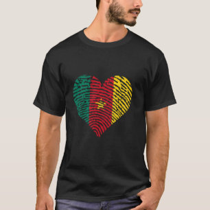 Camiseta Bandera de Camerún Raíces camerunesas Orgullo came