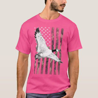 Camiseta Bandera De Camo De Caza De Ganso (Al Atrás)