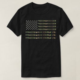 Camiseta Bandera de camo militar de Estados Unidos