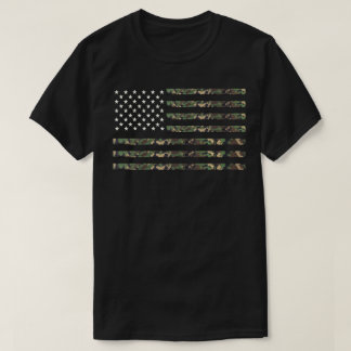 Camiseta Bandera de camo militar de Estados Unidos