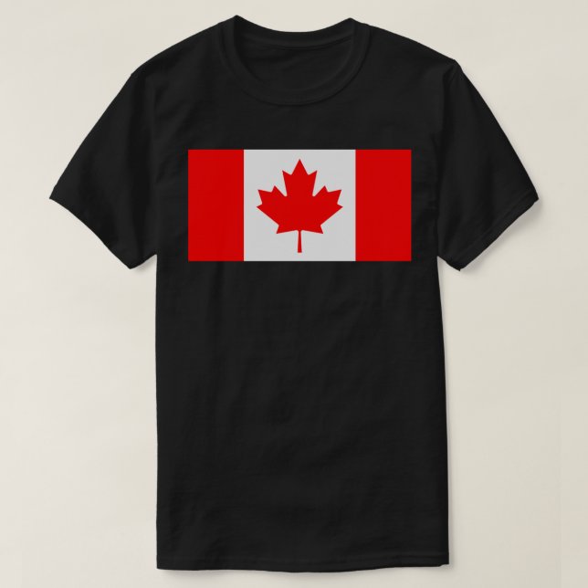 Camiseta bandera de canadá (Diseño del anverso)