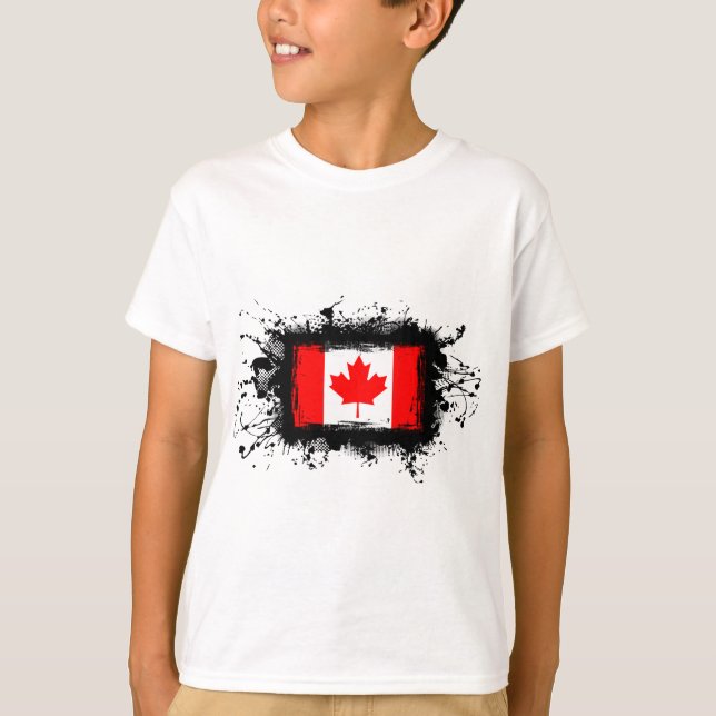 Camiseta Bandera de Canadá (Anverso)