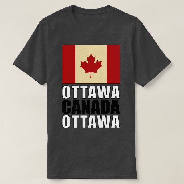 Camiseta Bandera de Canadá (Diseño del anverso)
