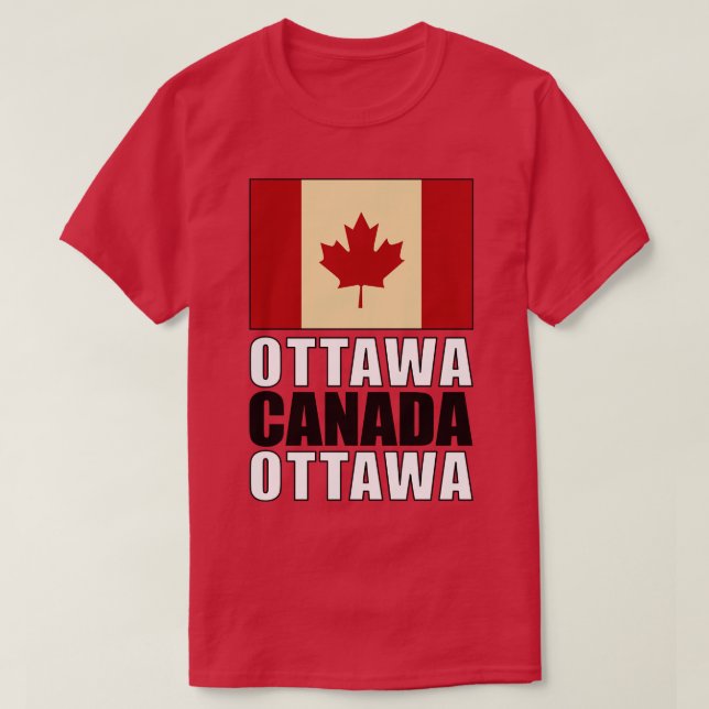 Camiseta Bandera de Canadá (Diseño del anverso)