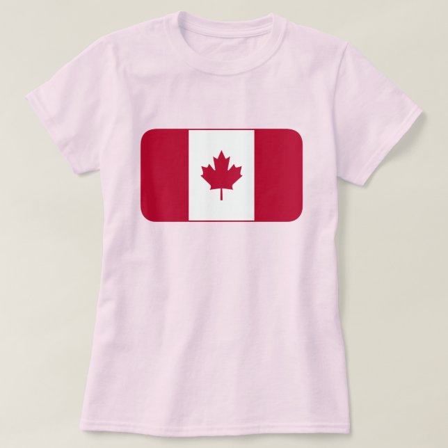 Camiseta Bandera de Canadá (Diseño del anverso)