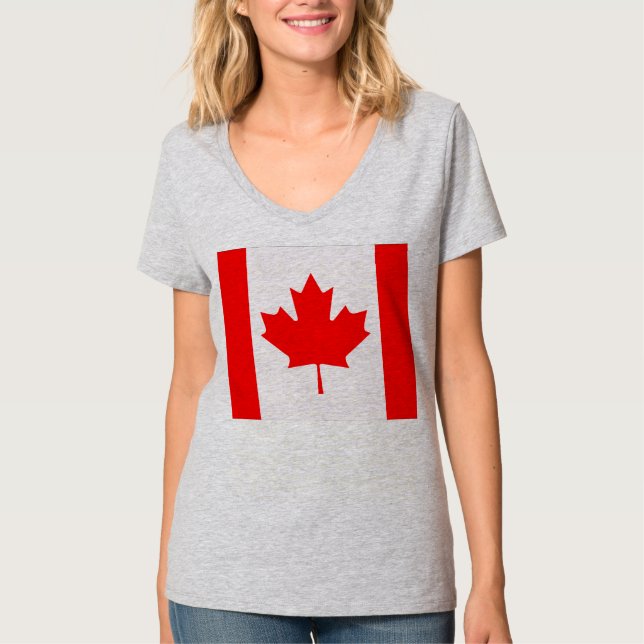 Camiseta Bandera de Canadá (Anverso)