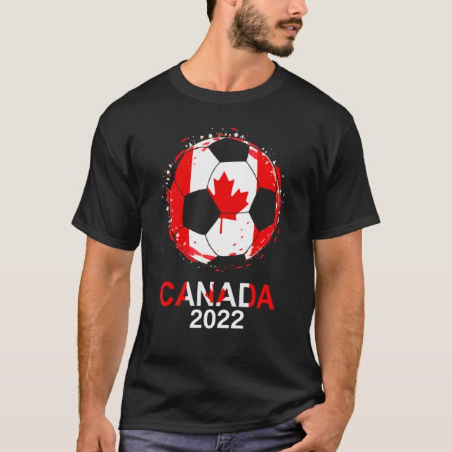 Camiseta Bandera de Canadá 2022 Simpatizante equipo de fútb (Anverso)