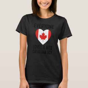 Camiseta Bandera de Canadá a todo el mundo le encanta un bu