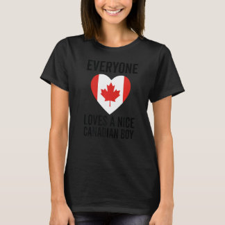 Camiseta Bandera de Canadá a todo el mundo le encanta un bu