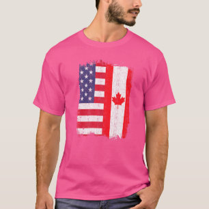 Camiseta Bandera De Canadá Americano Canadiense