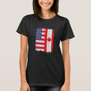 Camiseta Bandera De Canadá Americano Canadiense