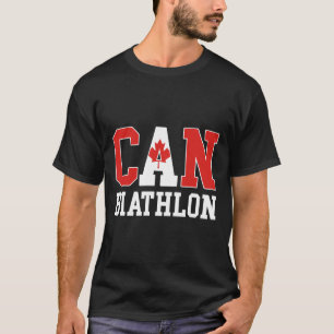 Camiseta Bandera de Canadá Biatlonista - Canadiense Can Bia