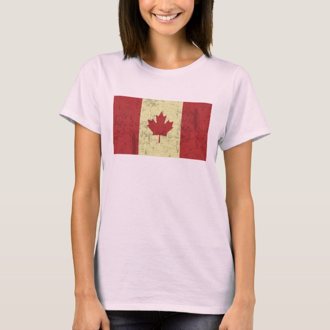 Camiseta Bandera de Canadá con problemas (Anverso)