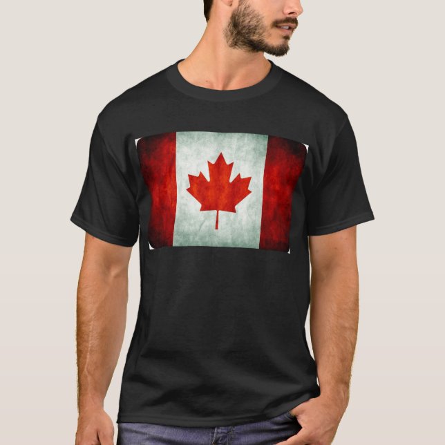 Camiseta Bandera de Canadá con problemas (Anverso)