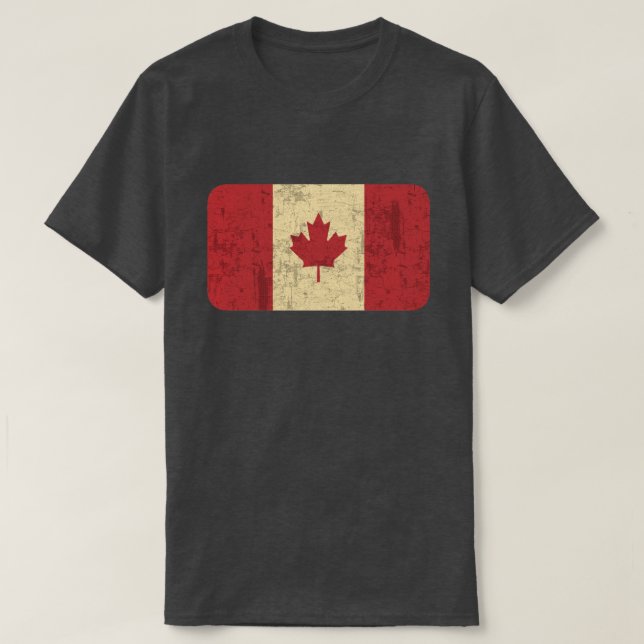 Camiseta Bandera de Canadá con problemas (Diseño del anverso)