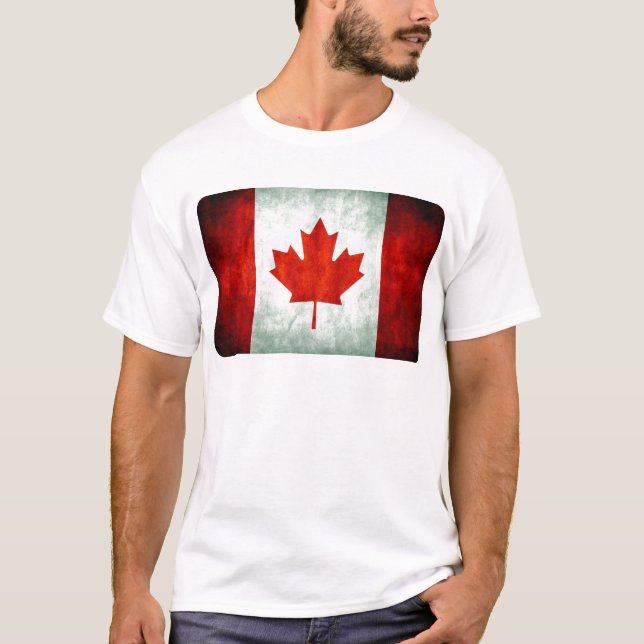Camiseta Bandera de Canadá con problemas (Anverso)
