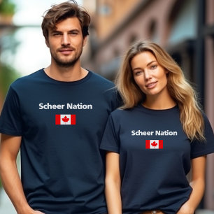 Camiseta Bandera de Canadá conservadora de la nación Andrew
