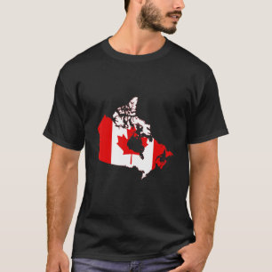 Camiseta Bandera de Canadá en el esquema de Canadá