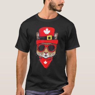 Camiseta Bandera de Canadá Gafas de sol Canadienses Hombres
