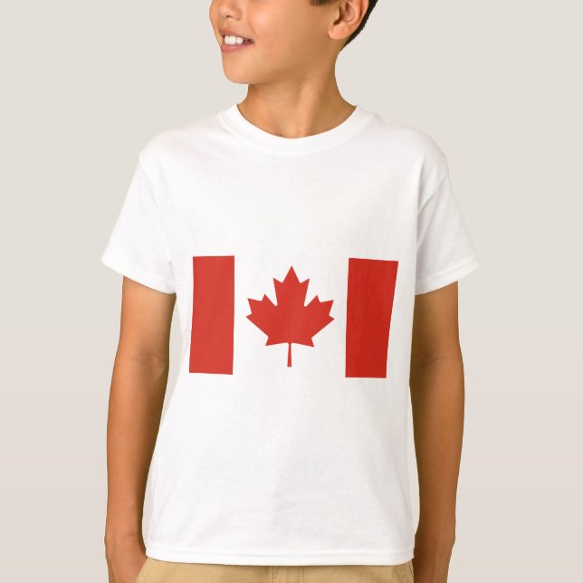 Camiseta Bandera de Canadá (Hoja de Arce) (Canadá) (Anverso)