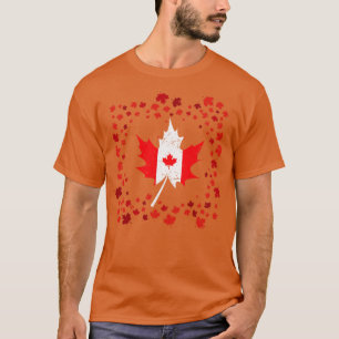Camiseta Bandera de Canadá, hoja de arce canadiense