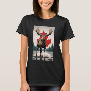 Camiseta Bandera de Canadá orgullo Canadá Día de Canadá Ani
