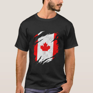 Camiseta Bandera de Canadá Orgullo canadiense Maple Leaf Ca